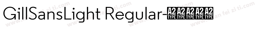 GillSansLight Regular字体转换